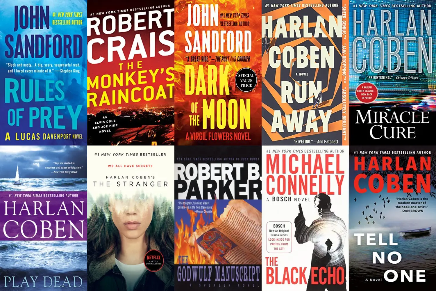 Myron Bolitar Series” By Harlan Coben (books 1-10) –, 46% Off