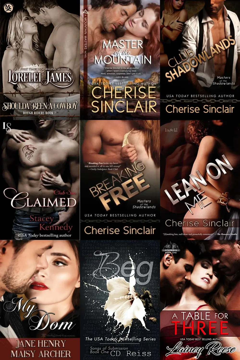 If I liked Dark Citadel (Masters of the Shadowlands) by Cherise Sinclair,  what should I read